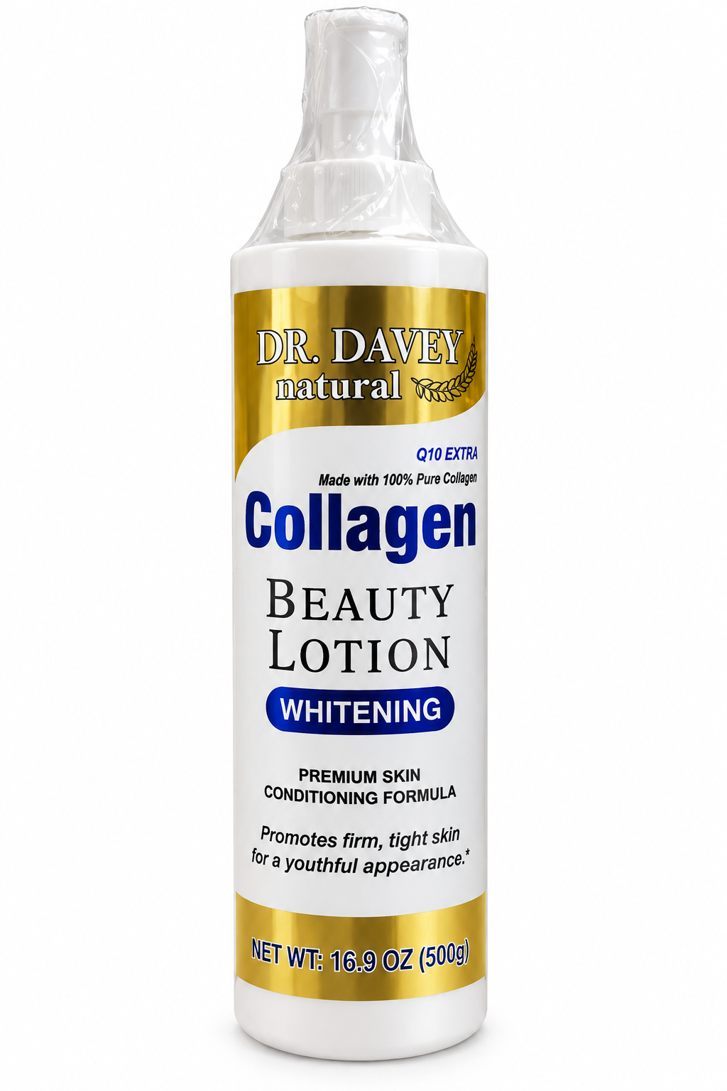 Dr. Davey Natural Collagen Beauty Lotion – Lait Corps au Collagène Q10 – 500 g